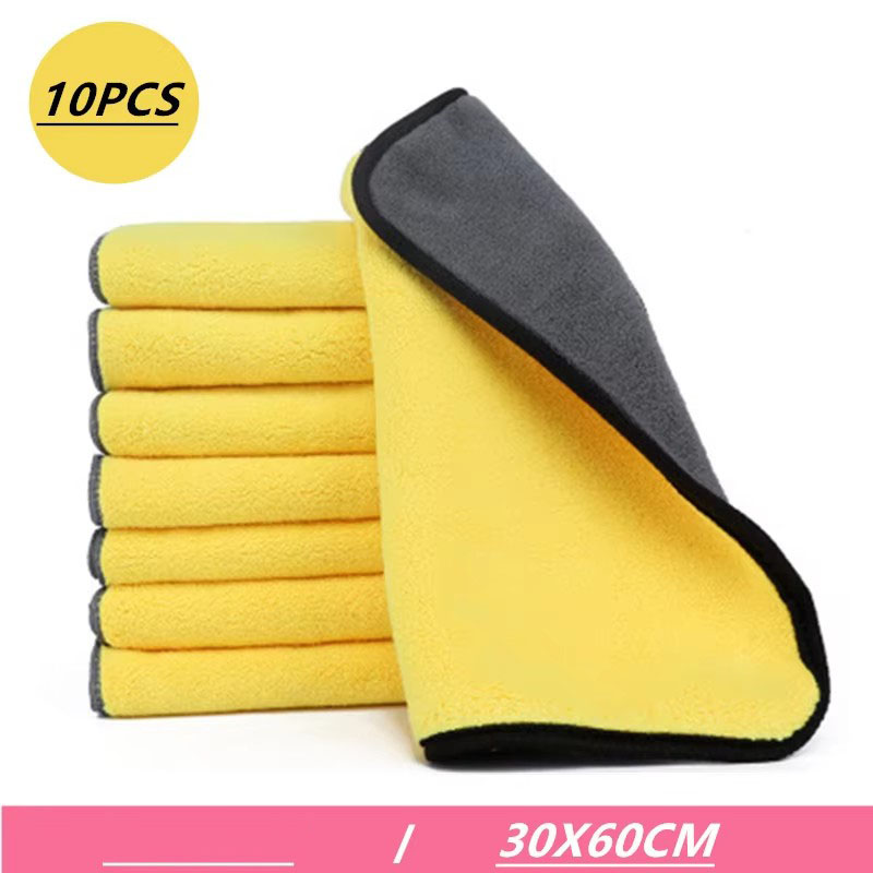 Microfiber Towel Detailing - 1/3/5/10PCS Thick Car Wash Microfiber Towel