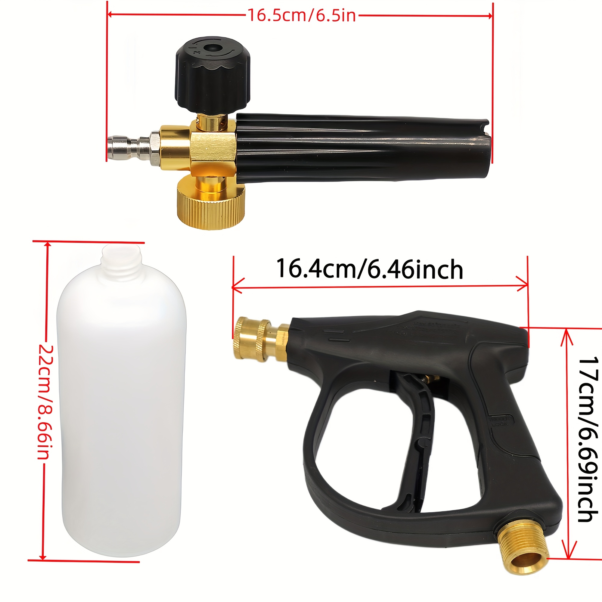 High Pressure Washer Short Gun - đánh giá và giá Pressure Washer Foam Gun