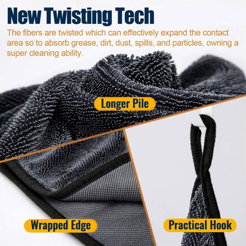 Microfiber Twist car wash towe - đánh giá và giá Microfiber Towel Detailing