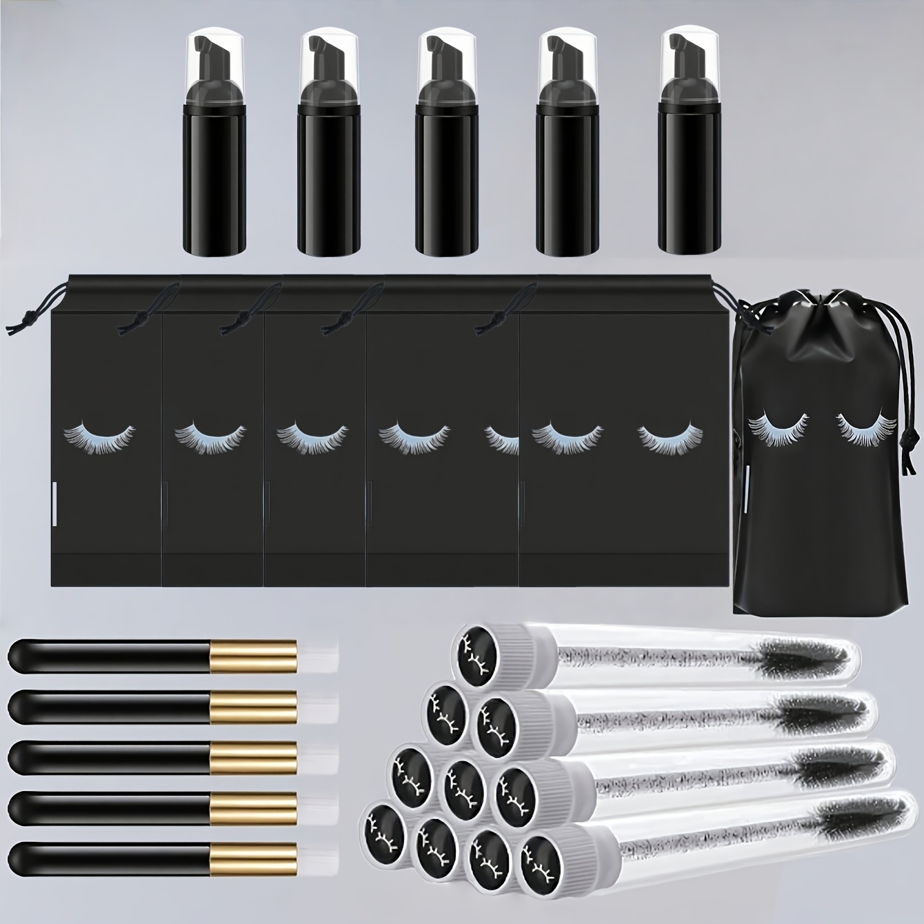 20Pcs Lash Care Kit - 5 Foam P - đánh giá và giá Detailing Brush Set