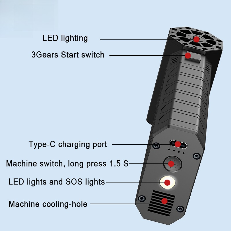 131000rpm 180W Compressed Air  - đánh giá và giá Dryer Car Blower