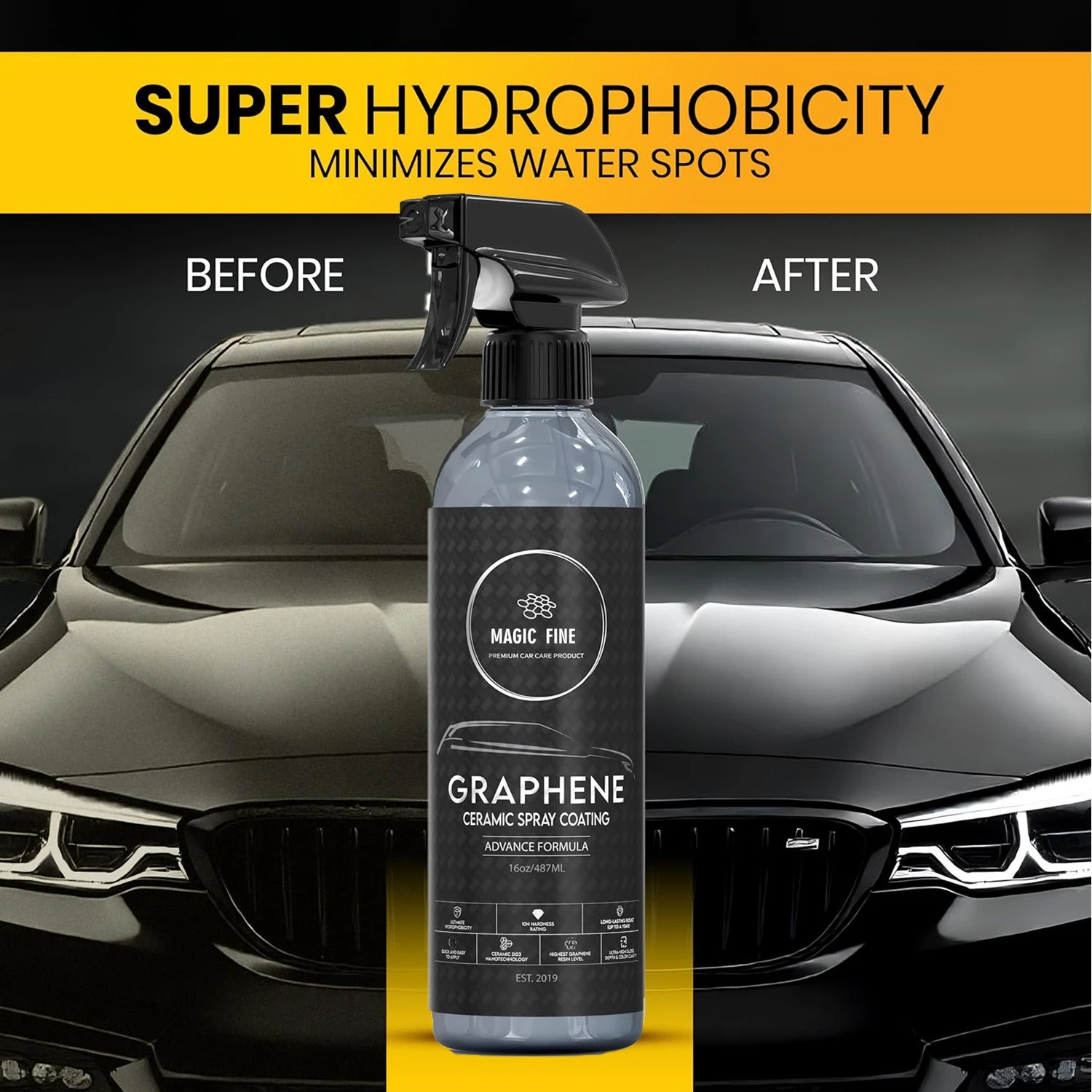 Graphene Ceramic Spray Coating - đánh giá và giá Car Wax Ceramic Coating