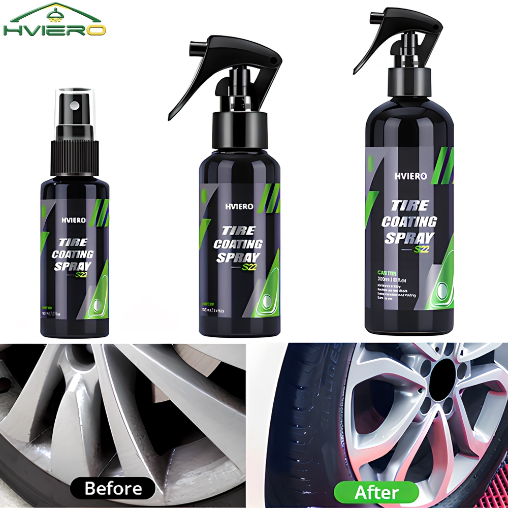 Tyre Gloss HVIERO S22 Tire Coa - đánh giá và giá Tire Shine Spray Sealant