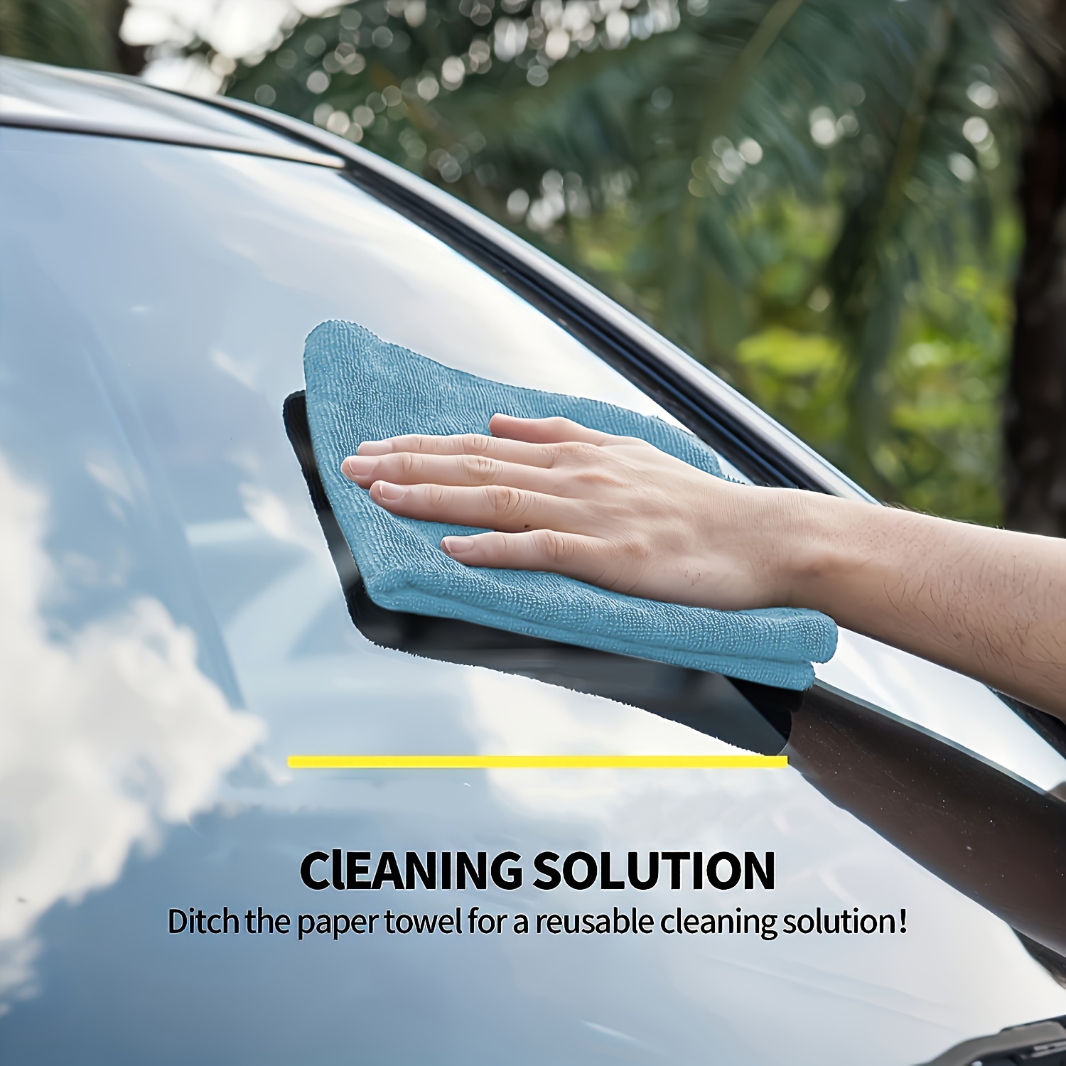 1-50pcs Light Blue Microfiber  - đánh giá và giá Microfiber Towel Detailing