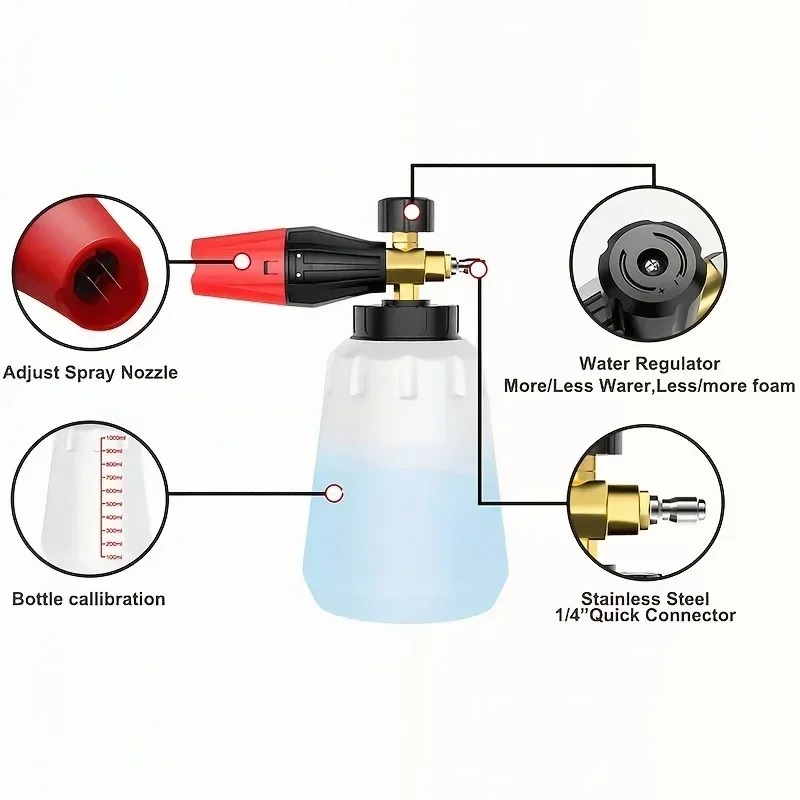 Adjustable High Pressure PA Sn - đánh giá và giá Pressure Washer Foam Gun