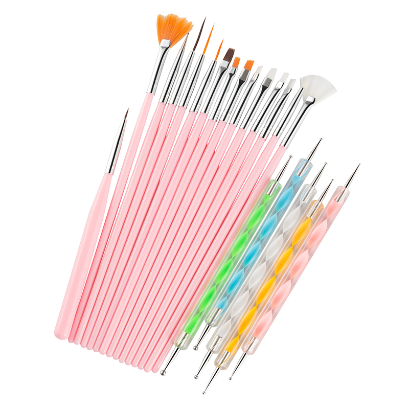 23PCS Nail Art Brushes Kit Lin - đánh giá và giá Detailing Brush Set