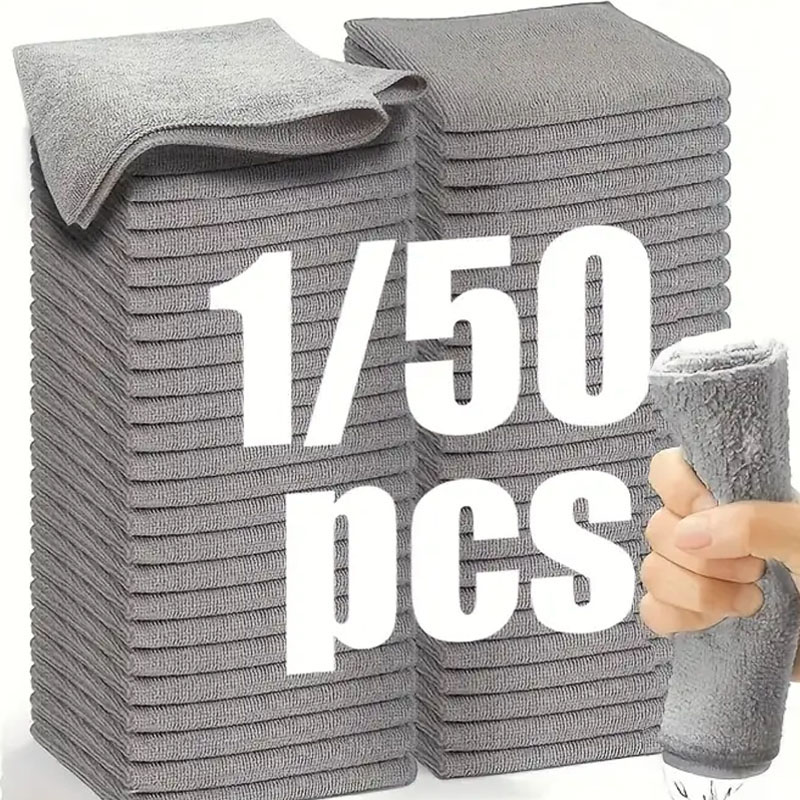 1/50pcs Microfiber Cleaning Cl - đánh giá và giá Microfiber Towel Detailing