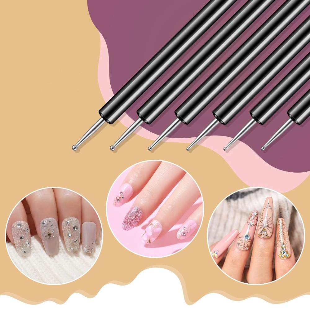 Double Ended Nail Art Dotting  - đánh giá và giá Detailing Brush Set