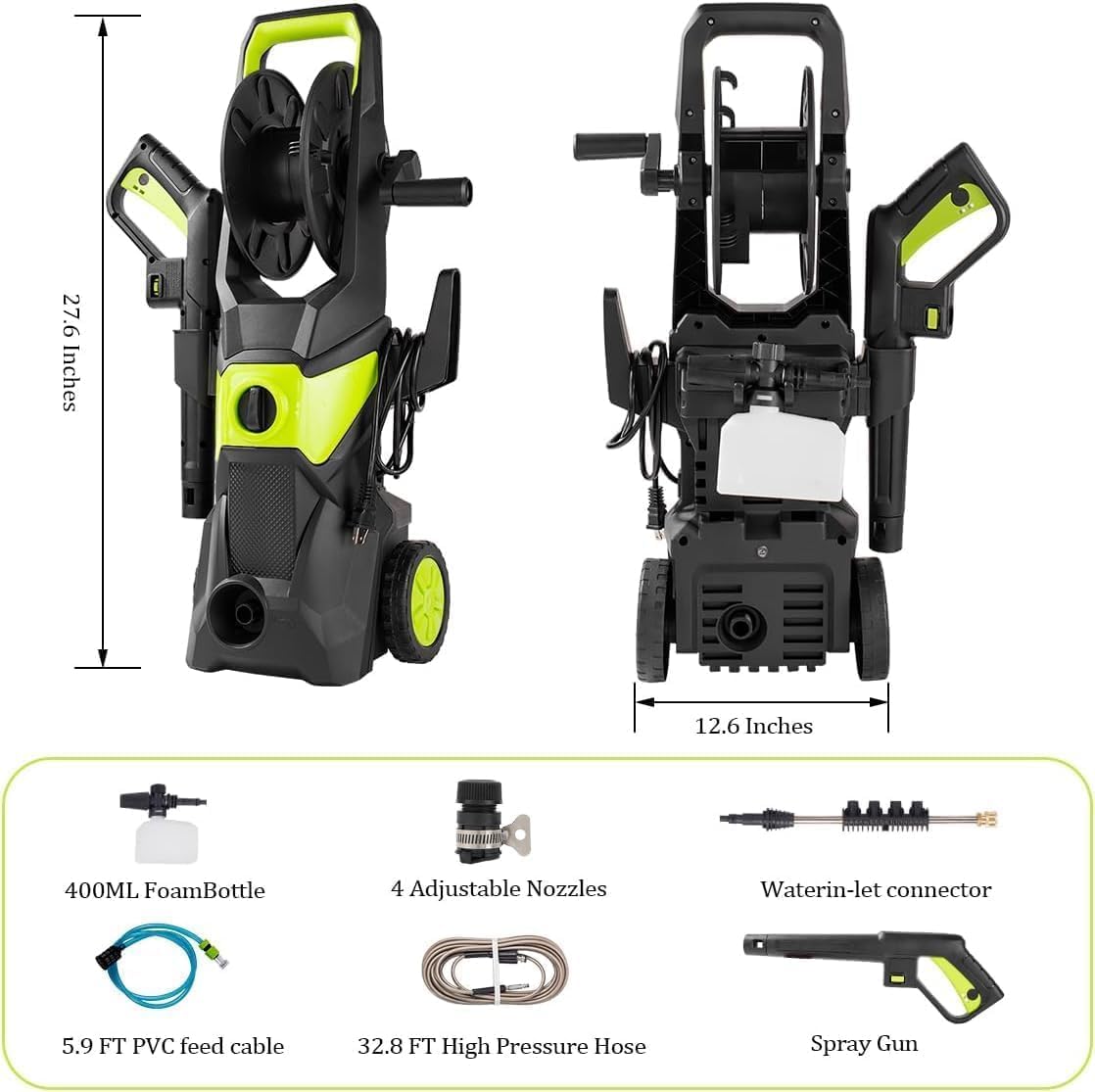 4000PSI Electric Pressure Wash - đánh giá và giá Pressure Washer Foam Gun