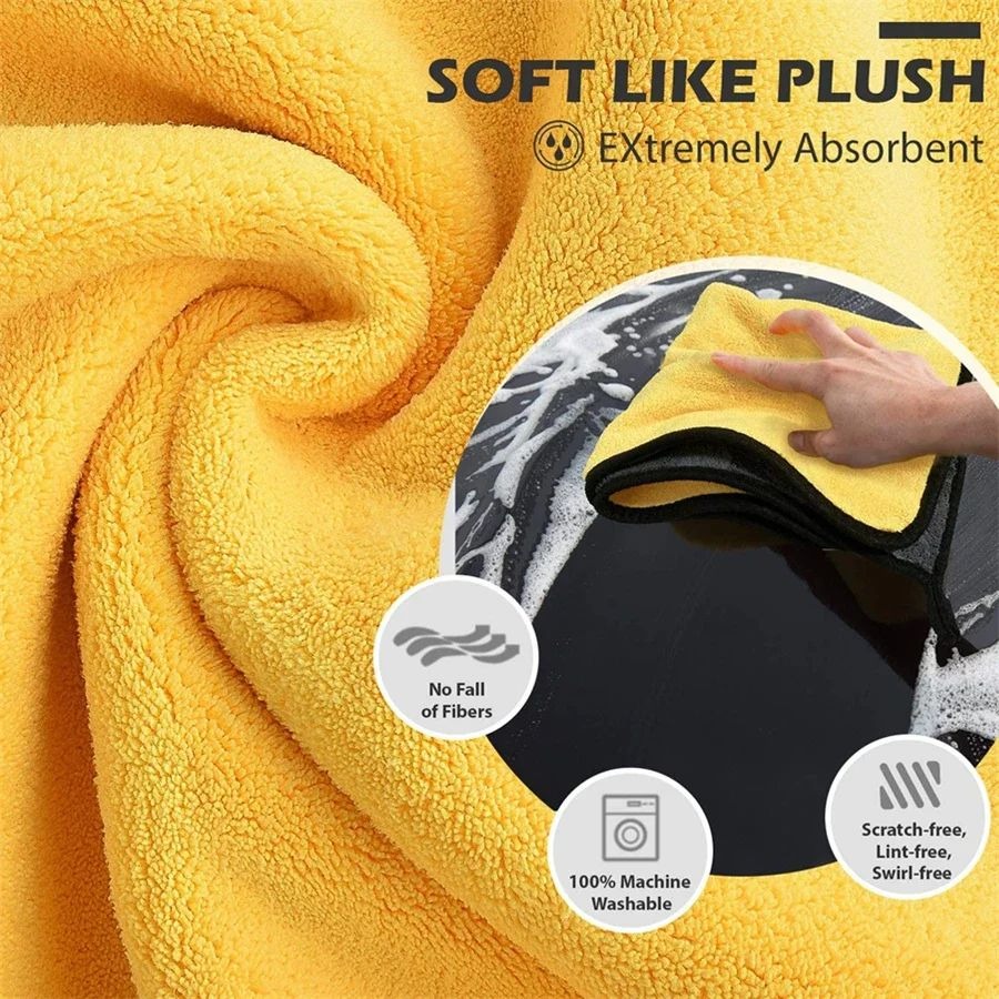 1/5/10Pcs Microfiber Car Wash  - đánh giá và giá Microfiber Towel Detailing