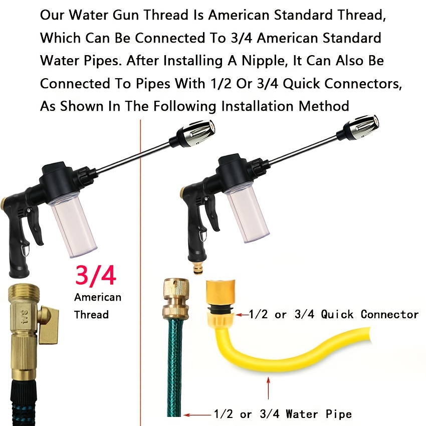 Garden Watering Gun Hose Nozzl - đánh giá và giá Car Shampoo Ph