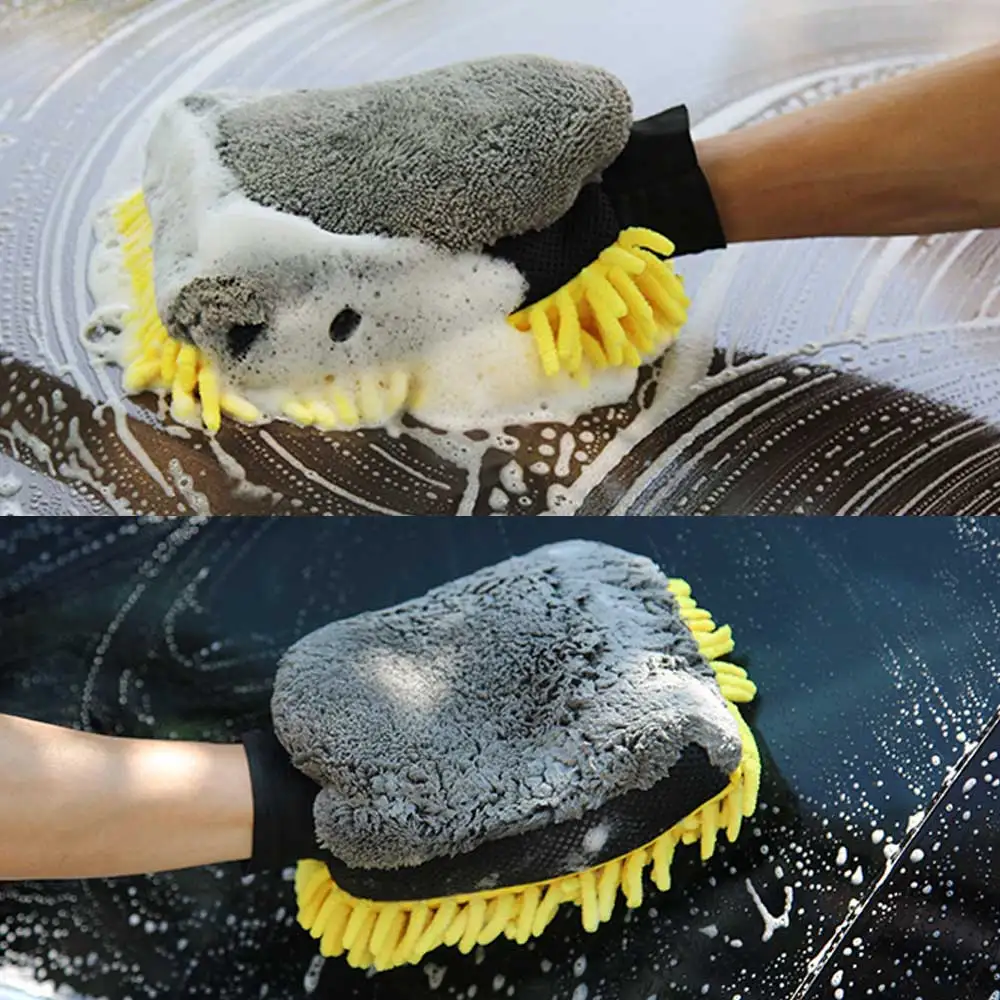 Car Wash Glove Coral Mitt Soft - đánh giá và giá Detailing Brush Set
